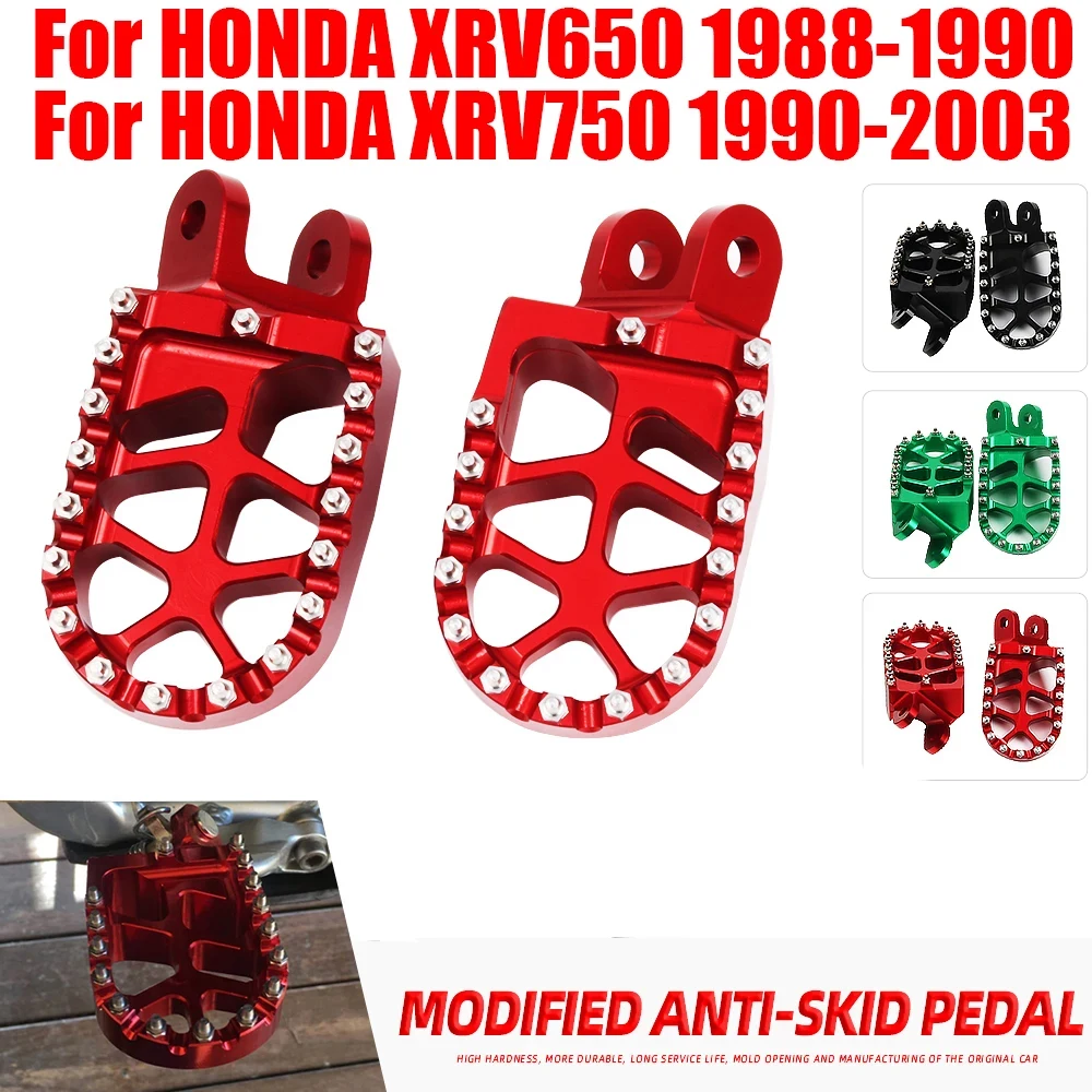 Motorcycle CNC Foot Pegs Rests Footrest Footpeg Pedals For HONDA AFRICA TWIN XRV 650 XRV 750 XRV650 XRV750 650XRV 750XRV 1990