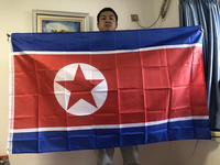 SKY FLAG North Korea Country Flag 90X150cm high quality polyester hanging PRK KP NK north korea flag home decoration