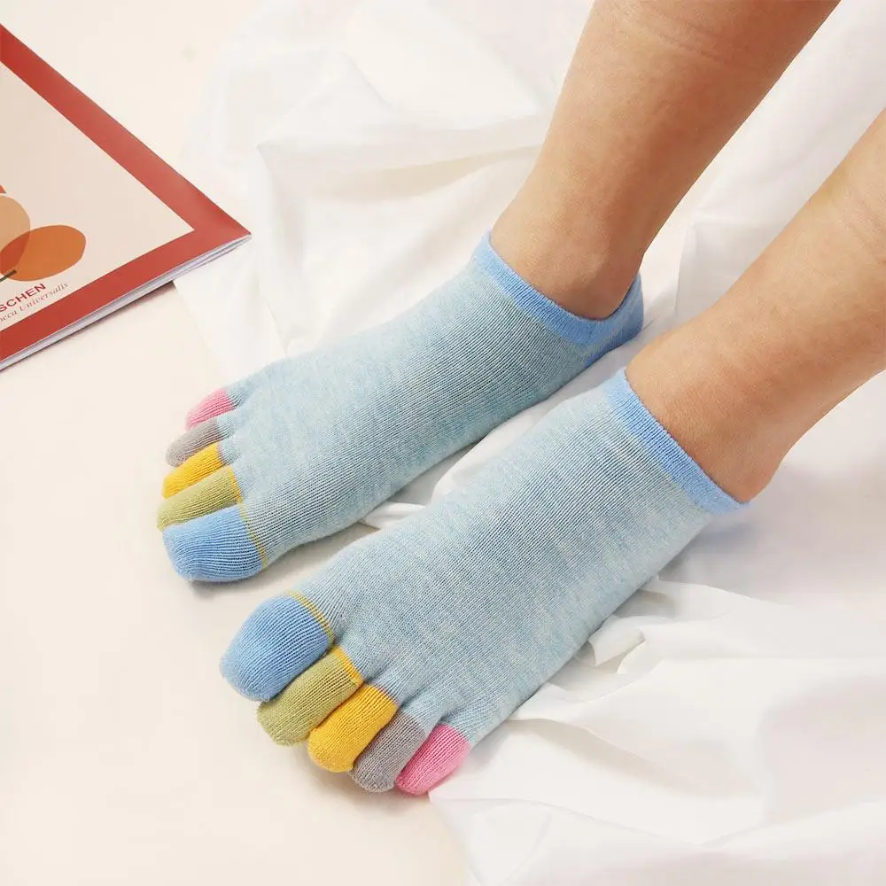 

Fashion Yoga Breathable Anti-slip Sweaty 5 Fingers Socks Boat socks Ankle socks Toe socks