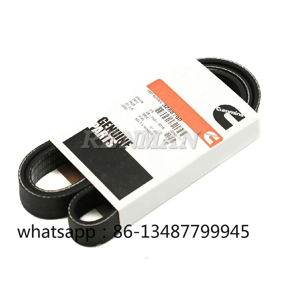 

Ребристый ремень двигателя Cummins 6BT 6BT5.9 V 3028521 3805921 5413207 C3288790 3288790 3911568 3807359 8pk1443 8PK1444 8PK1450