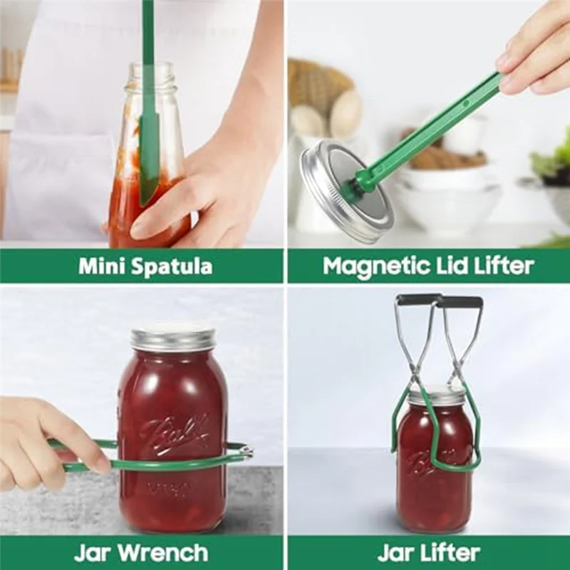 อุปกรณ์กระป๋อง ชุดกระป๋อง - ชุดเครื่องมือกระป๋องสแตนเลสระดับพรีเมียมชนิดบรรจุกล่อง ไม่เป็นสนิม อุปกรณ์เสริมสําหรับเครื่องล้างจานปลอดภัย-AS97