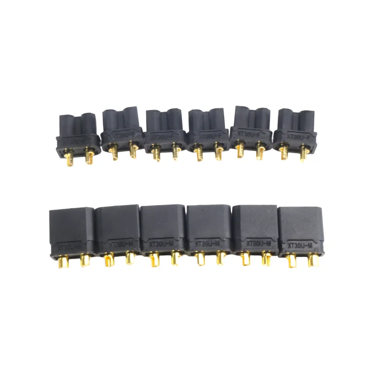 

Высококачественные разъемы типа «папа» и «мама» XT30-U с термоусадочной трубкой, вилка аккумулятора для литиевых батарей RC «сделай сам»