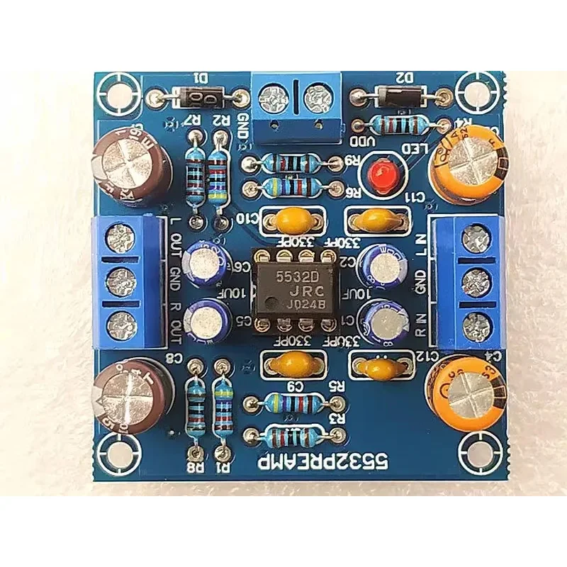 Op-Amp Royal JRC5532D (AD827) preamplifier pre-amplifier circuit finished board