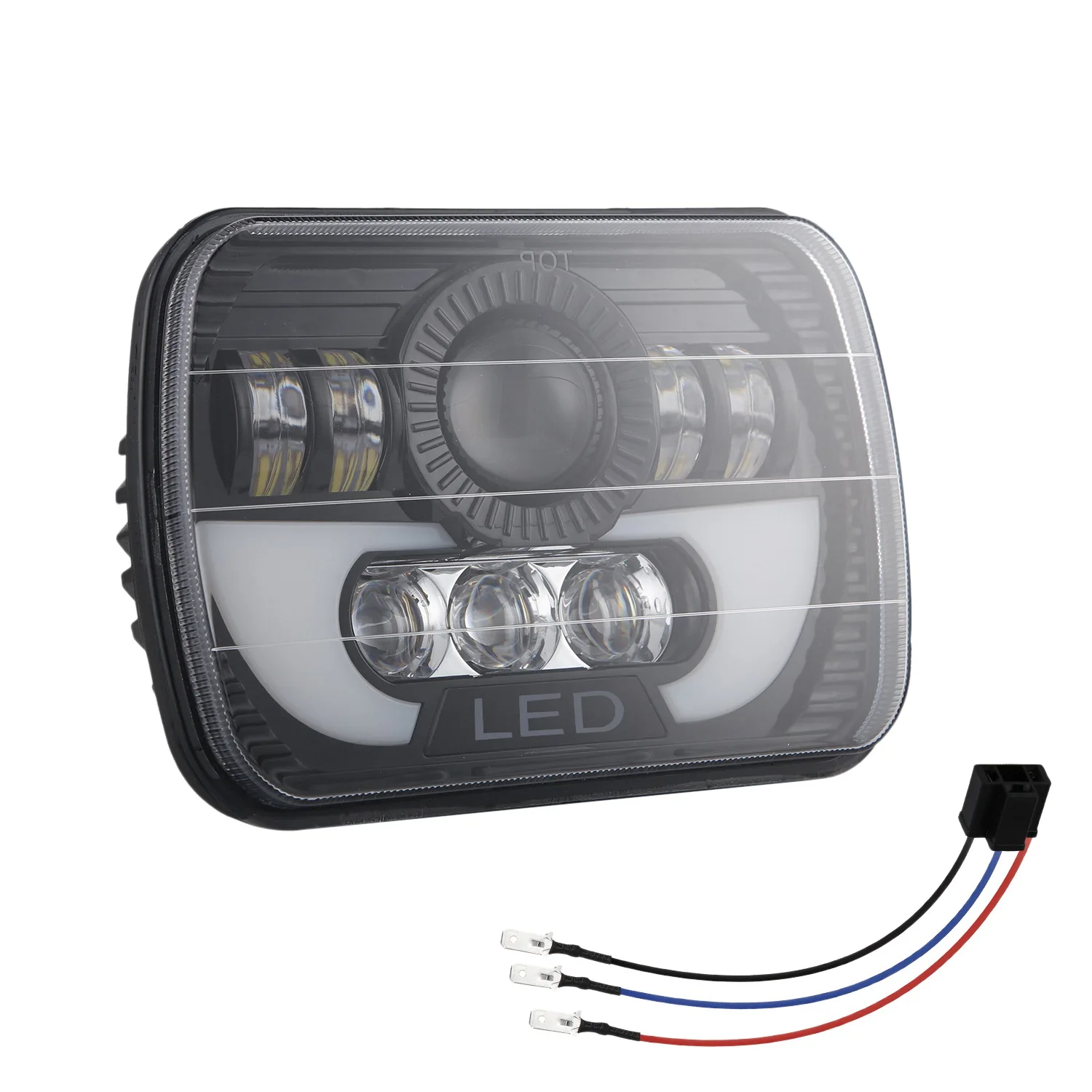 

7 Inch Projector Car Truck Square LED Headlights Fog Light Working Lights Lamps for Toyota Celica Nissan Jeep Wrangler