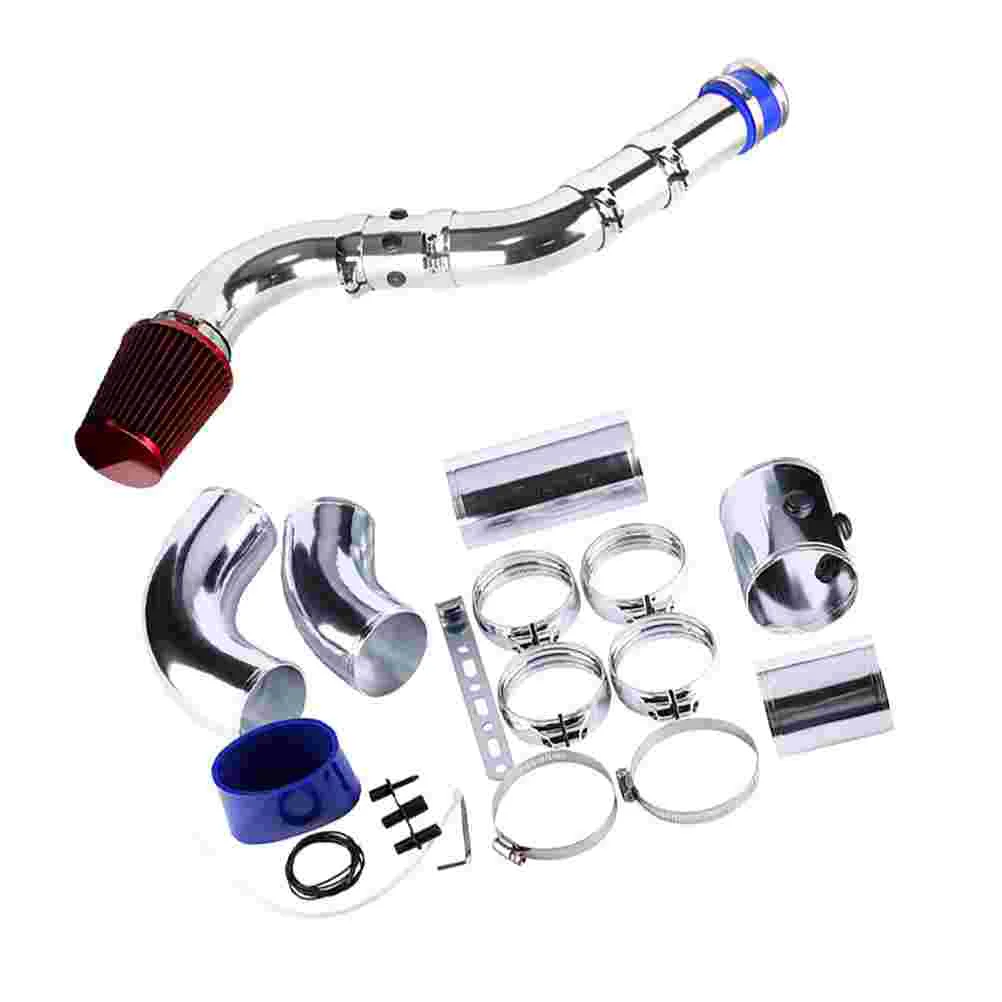 

1 Set Universal Car 76mm Aluminum Universal Car Cold Air Intake Filter System Aluminum Alloy Hose Tube Kit Intake Filter Kit