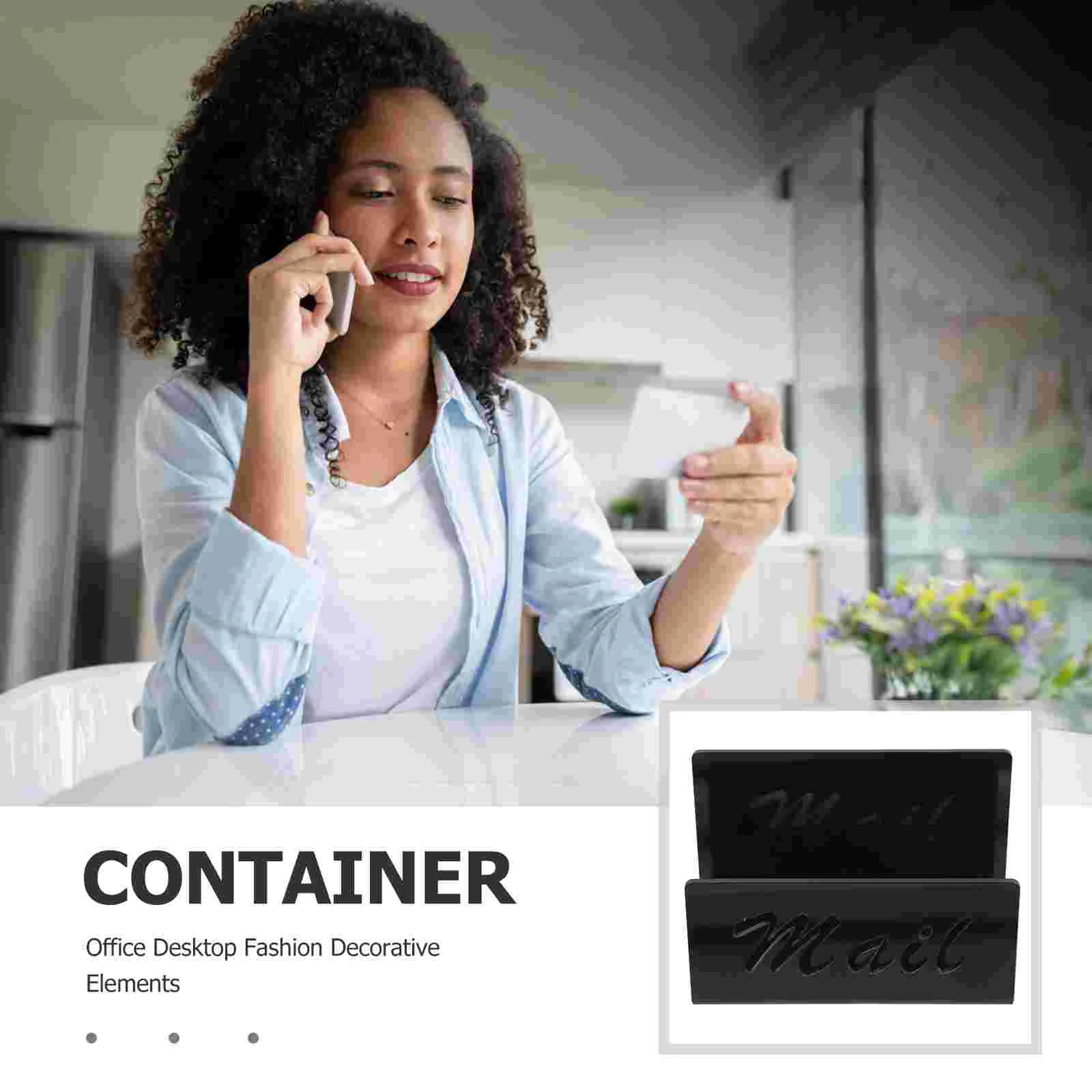 Cartão postal Display Sorting Machine, Mail Organizer for Desk, Acrílico Holder, Rack, Letter Holders, Desktop File