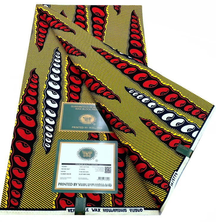 Most Popular Veritable Original African Wax Real Fabric 100% Cotton Ghana Nigeria Style High Quality Ankara Prints Wax Material