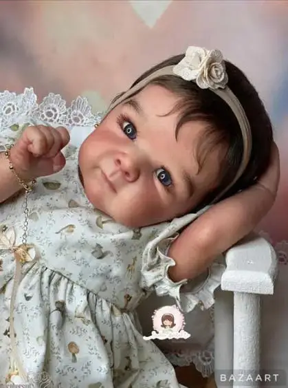 

Набор для куклы NPK 19'' Baby Kit Reborn Bettie, неокрашенные детали с сертификатом подлинности, свежий цвет, с тканевым телом и глазами
