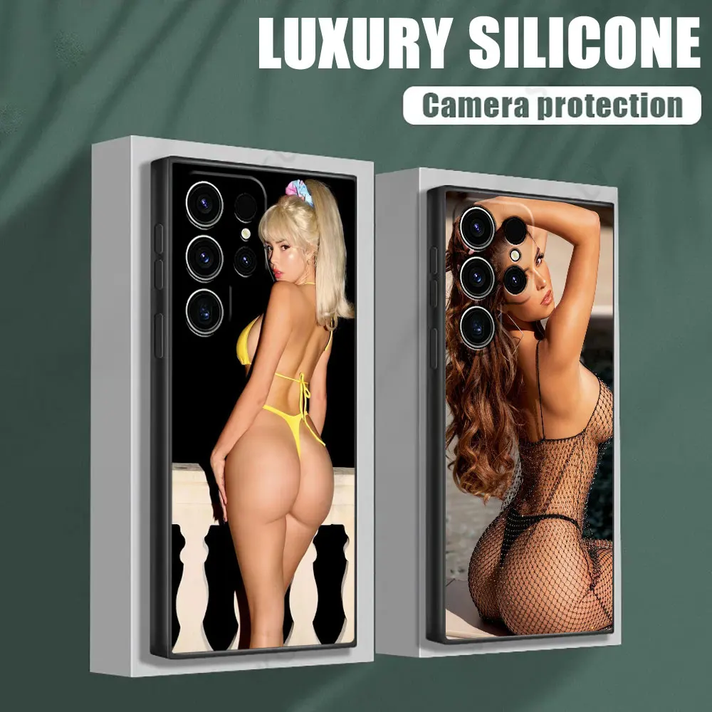 

Phone Case For Samsung Galaxy S24 Ultra Case S23 S21 S20 FE S22 9 Plus Note 20 Ultra 10 Cover Famous Women Butt Model Ass Bikini