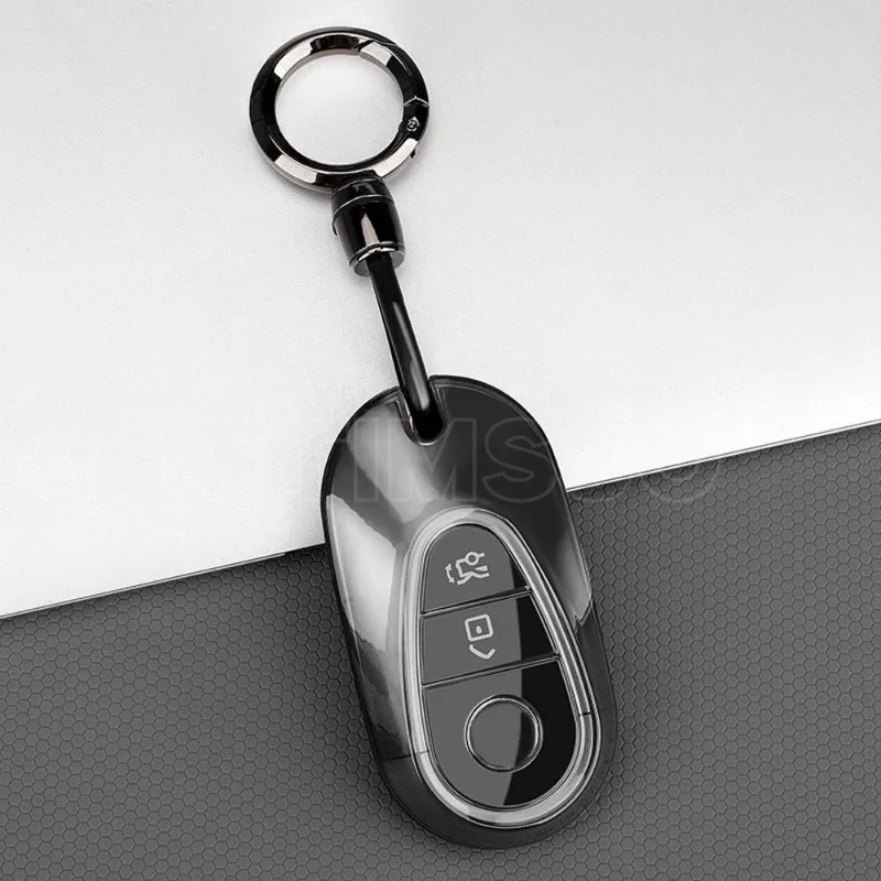 Прозрачный чехол для автомобильного ключа из ТПУ для Mercedes Benz 2022 C S Class W206 W223 S350 C260 C300 S400 S450 S500, защитный чехол для ключа