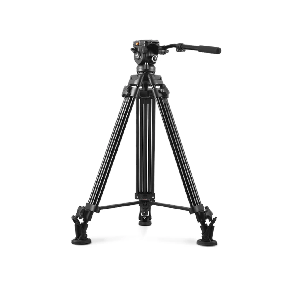 E-IMAGE EI7060AADK 75mm Aluminum  tripod for camcorder camera  with wheels dolly track