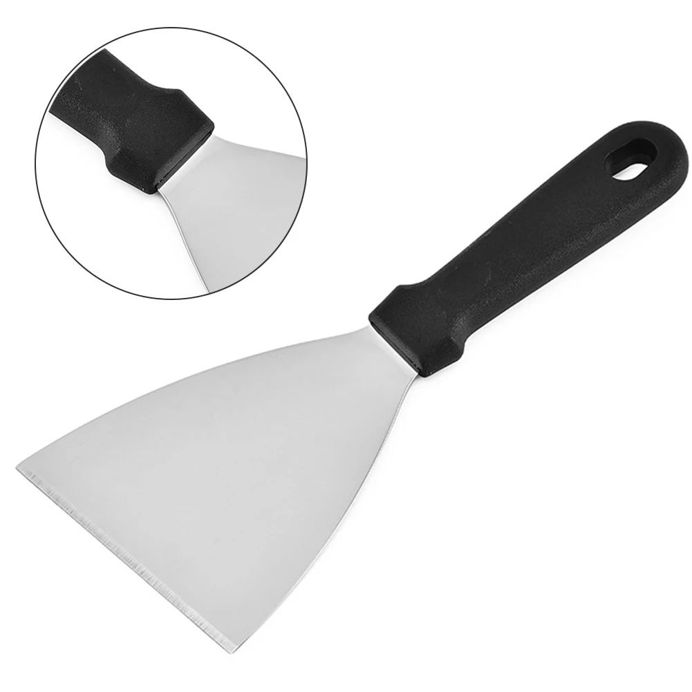 Home Short Handle Cooking Utensils Multifunctional Spatula Stainless Steel Kitchen Ware Pasty Triangular Western Cuisine