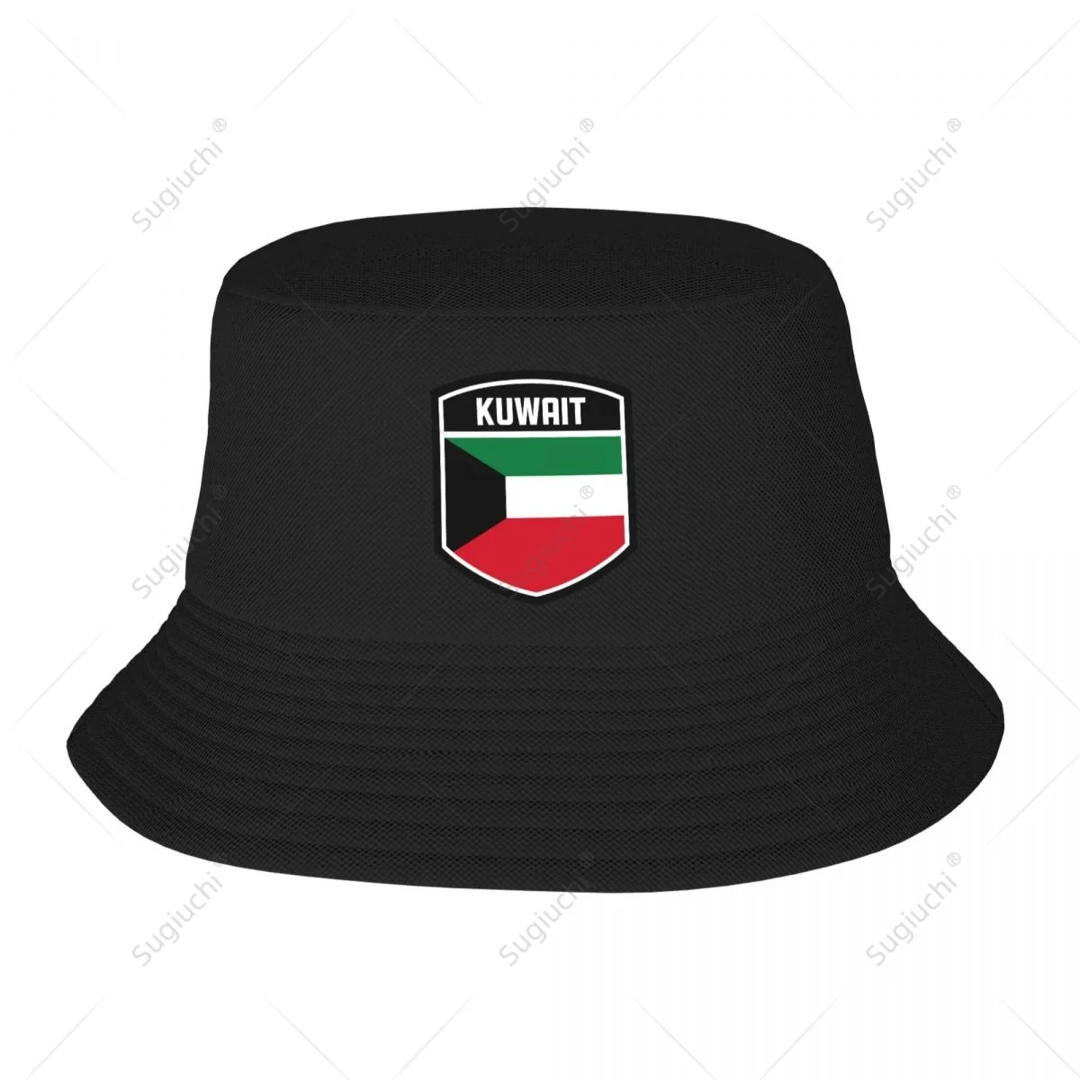 الكويت العلم درع دلو القبعات طباعة المشجعين بارد الشمس الظل بسيط كلاسيكي في الهواء الطلق الصيف صياد قبعات قبعة الصيد #1