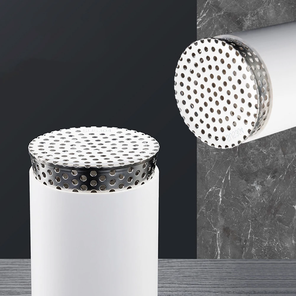 1pcs Outdoor Stainless Steel Rooftop Floor Drain Cover Circular Shape Outer Side Filter Screen Balcony Floor Drains Roof Cover