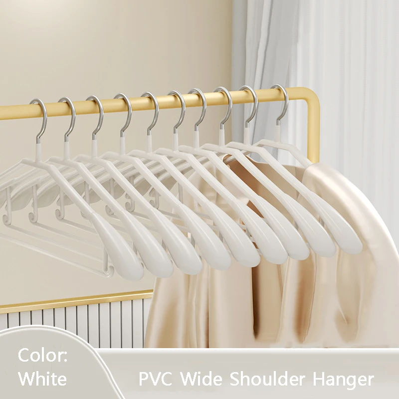 5PCS I KNOW Non-slip PVC Strong Hanger No Trace Household Hanging Clothes Hanger Korean Hot Sale High Quality Metal Hanger