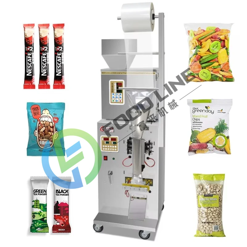 

Direct Manufacturer's Custom Granule Powder Weighing Filling Packing Machine Wide Use Vertical Design Food Paper Bags Wrapping