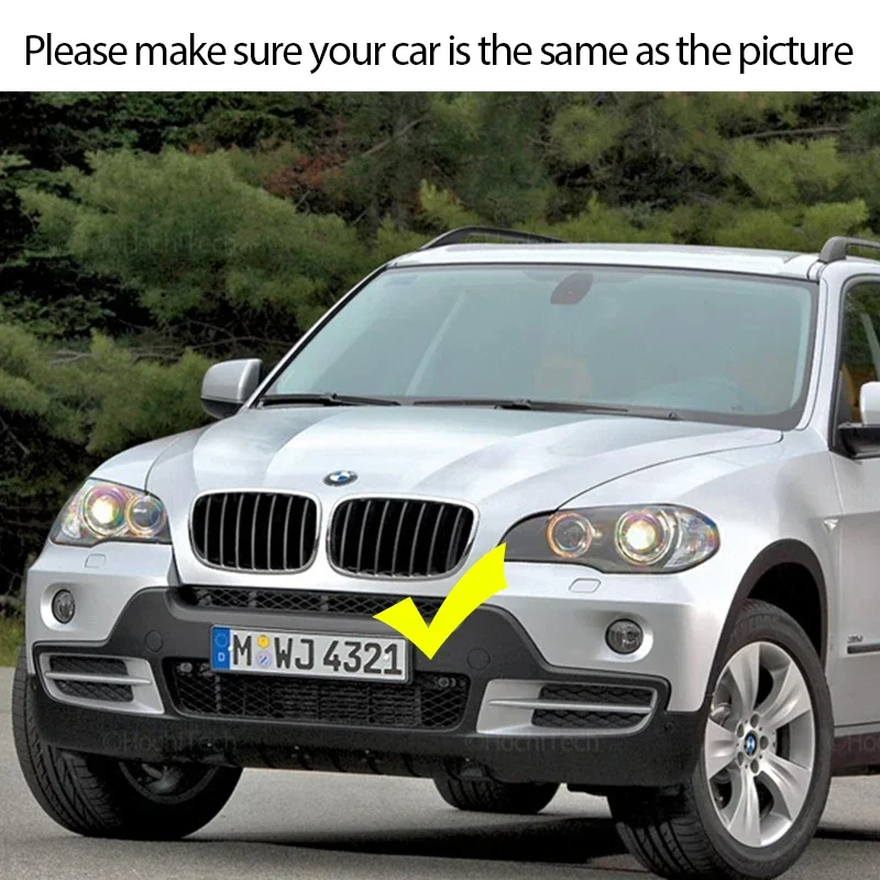 for BMW X5 E70 2007-2013  X6 E71 E72 2008-2014 Car Accessories 2Pcs Car Style Gloss Black Front Kidney Double Slat Grill Grille