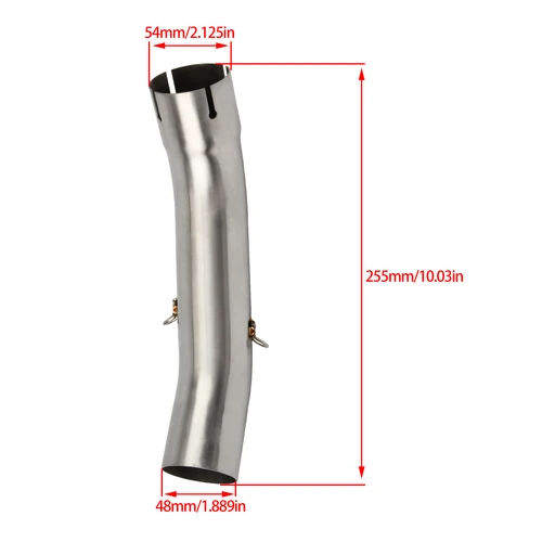 Imagen 2 del producto Silenciador de conexión central de escape para motocicleta, 51mm, modificado para KTM DUKE 125 250 390 Adventure RC390 2020 2021 2022 2023