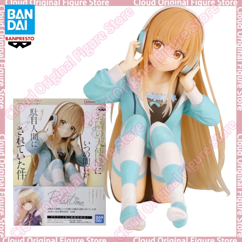 

In Stock 100% Original Bandai Banpresto The Angel Next Door Spoils Me Rotten Relax Time Shiina Mahiru Anime Figures Model Toy