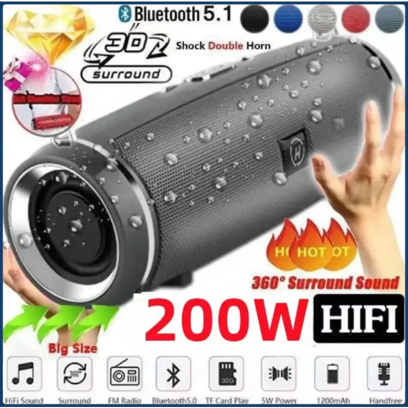 yZ[z200 bg|[^u Bluetooth Xs[J[ IPX7 hO HIFI Xs[J[TuE[t@[XeIXs[J[ FM WI TF WJZ