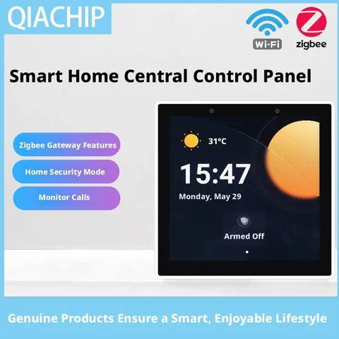 Smart Home 86 Multi functional Central Control Screen WiFi Switch Panel Touch Screen Home Security Zigbee Voice Gateway
