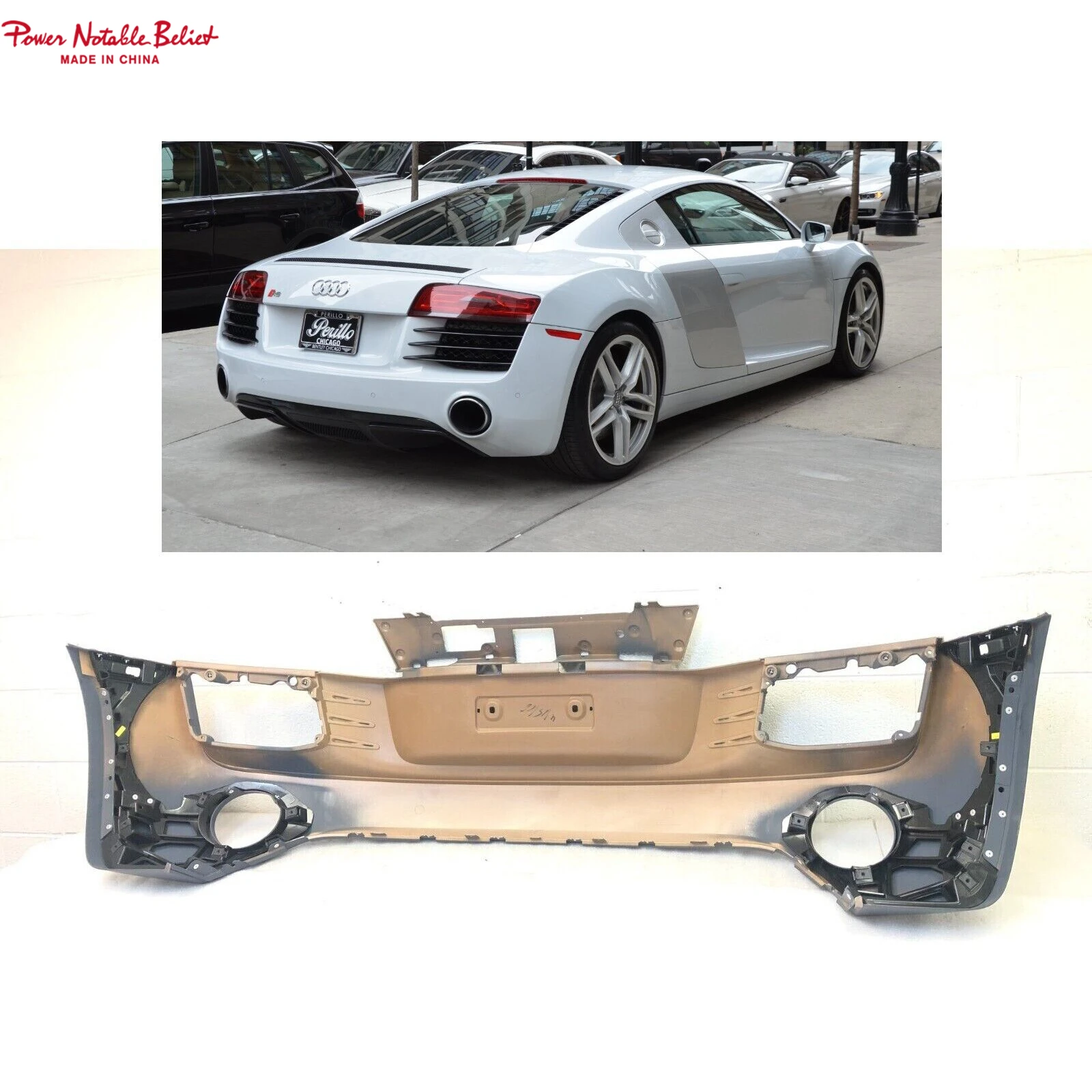 R8 rear bumper cover for Audi 2013 2014 2015 OEM Prime P/N; 420 807 511