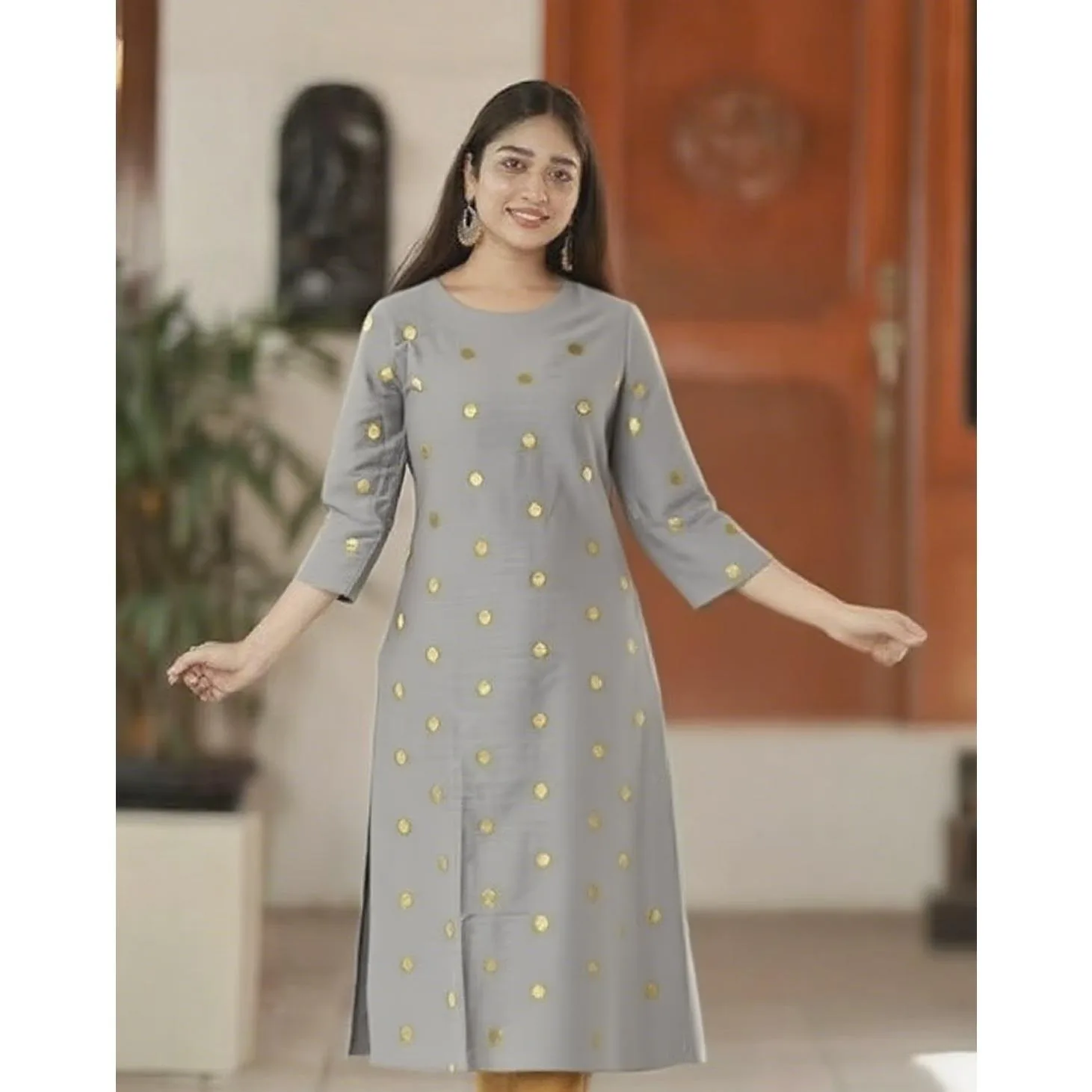 فستان مريح على الموضة للنساء من كورت المسلمات أنبوب مستقيم عرقية فيستيتي بحاشية شق مغربية دونا قفطان فستان عباية مغربية