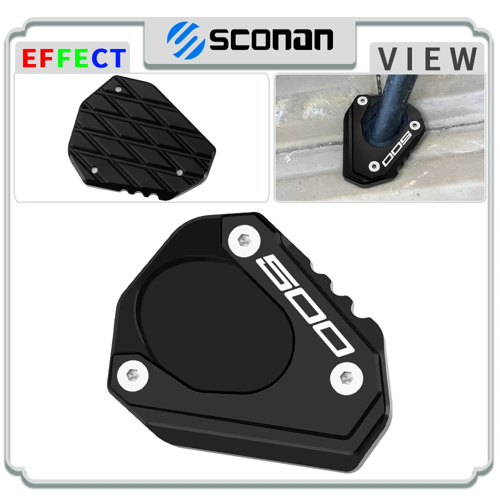 

2024 For KAWASAKI NINJA500 ninja 500 2024 Motorcycle Accessories Aluminum Kickstand Side Support Foot Stand Extension Pad Plate