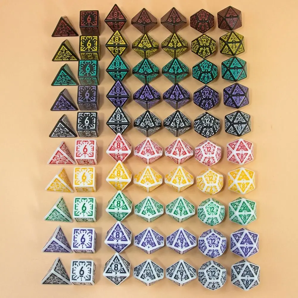 

7 шт./набор, 7-дюймовые настольные кости