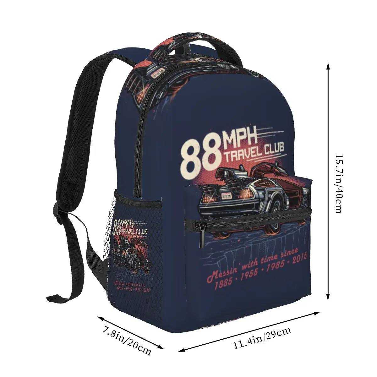 Back To The Future Student Backpack School Bag Hiking Travel Daypack for Boys Girls Fashion Bookbag Shoulder Bags