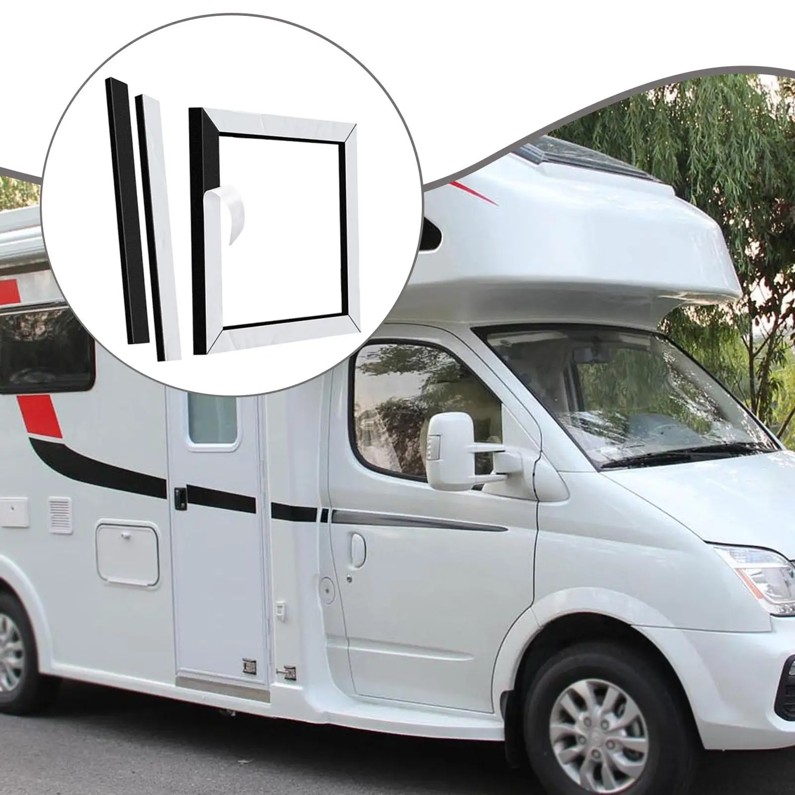 

Premium RV Roof Air Conditioner Gasket Kit Flexible EVA Foam Strip for Camper AC Repair