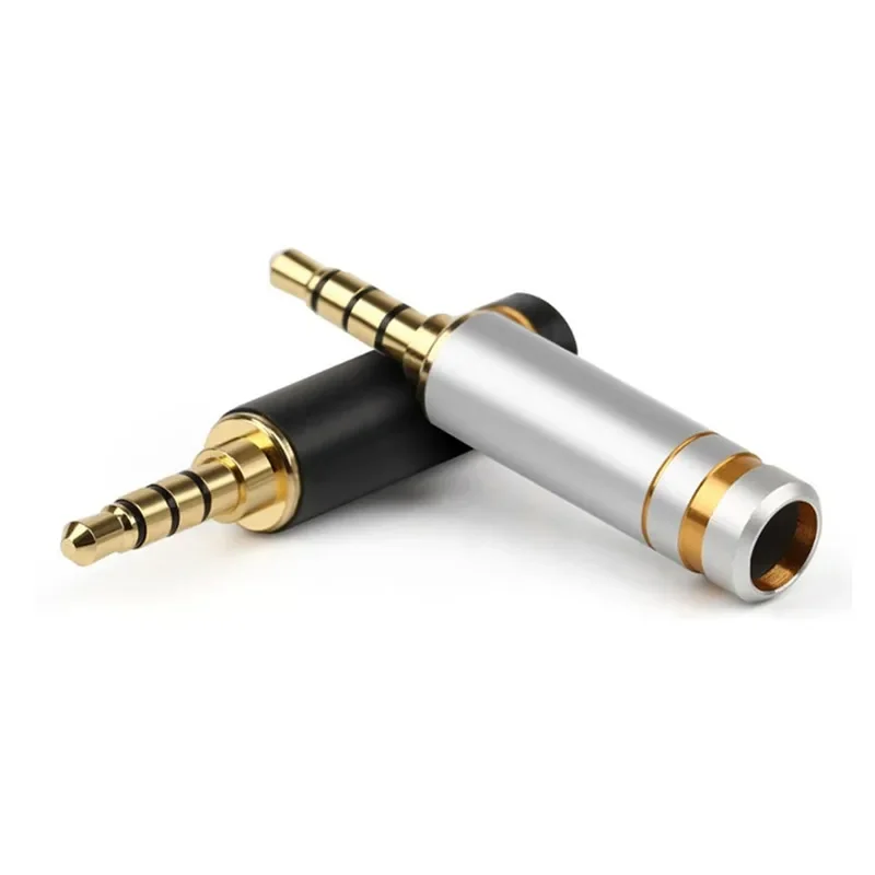 Plug 3.5mm Jack 4 Pole With Mic Audio Connector Consumer Electronics DIY Digital Cables Speaker Terminal Speakon Conector