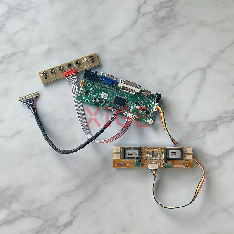 

Комплект платы контроллера экрана для SVA170SX01TB LM170E03 LM170E01 LM170E02, 1280x1024, VGA, DVI, HDMI, 30-контактный LVDS, 1280*1024, 4-CCFL