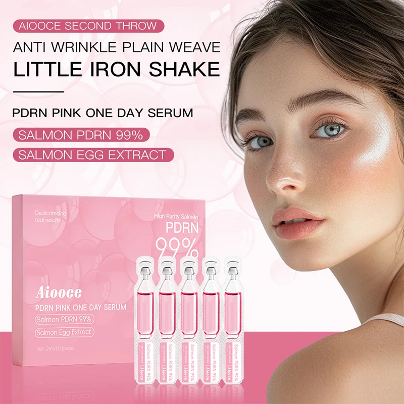 Korean Super Hydrating Salmon PDRN Essence Refreshing, Easily Absorbed Facial Plumping Portable Serum Multi-effect Firming Serum