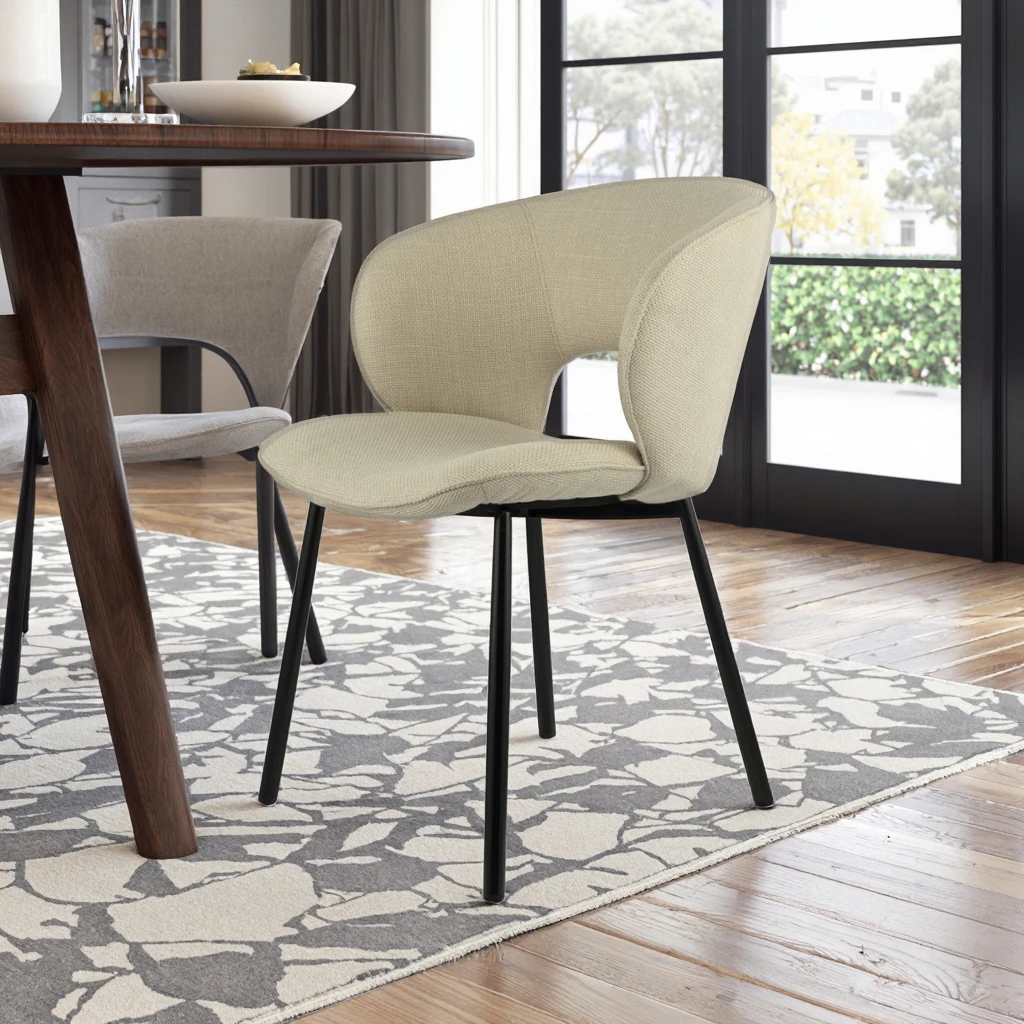 

Modern-Style Simple and Elegant Dining Chair for Home and Apartment Use Versatile for Various Settings Like Restaurants