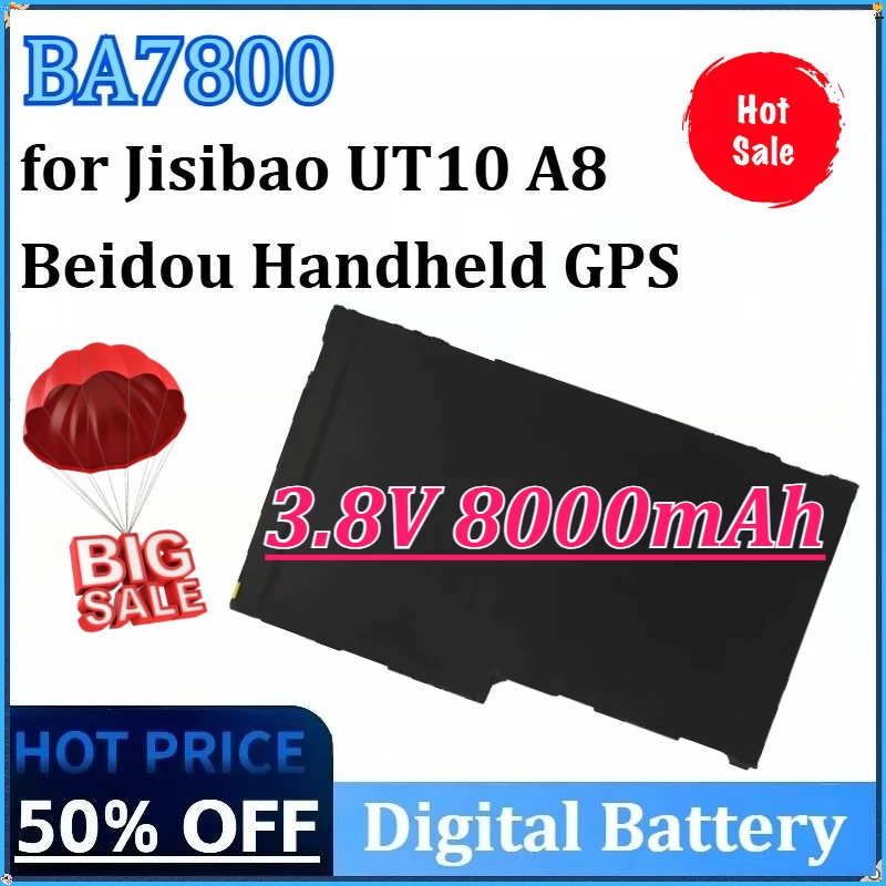

New BA7800 3.8V 8000mAh 3.40Wh Battery for Jisibao UT10 A8 High Quality Beidou Handheld GPS Digital High-Capacity Batteries