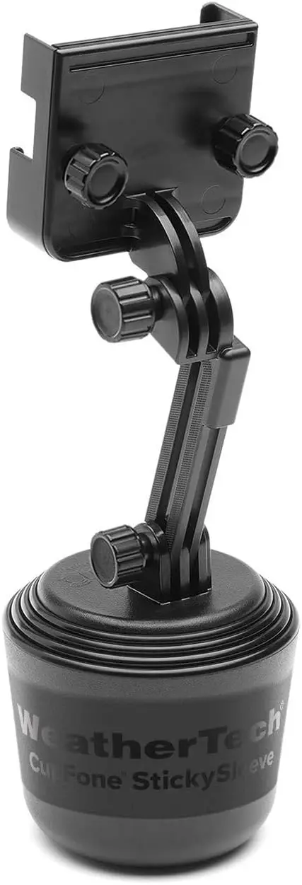 

Universal Cup Holder Phone Mount with Extension, Adjustable for iPhone & Smartphones in Cars and Trucks - Black