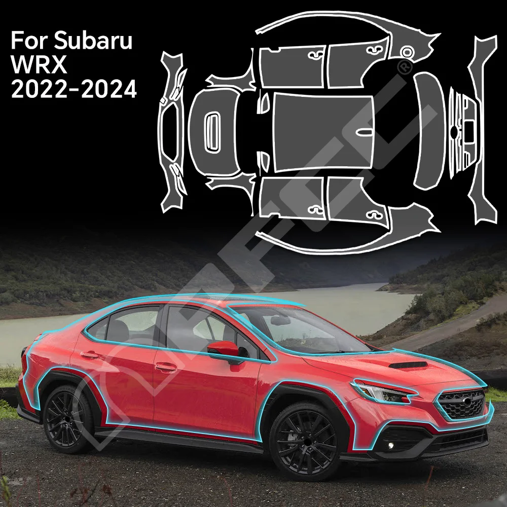 

Для Subaru WRX 2022 2023 2024: Защитная пленка из ТПУ от царапин, прозрачная пленка для кузова автомобиля, предварительно вырезанная, устойчивая к царапинам, защитная пленка PPF