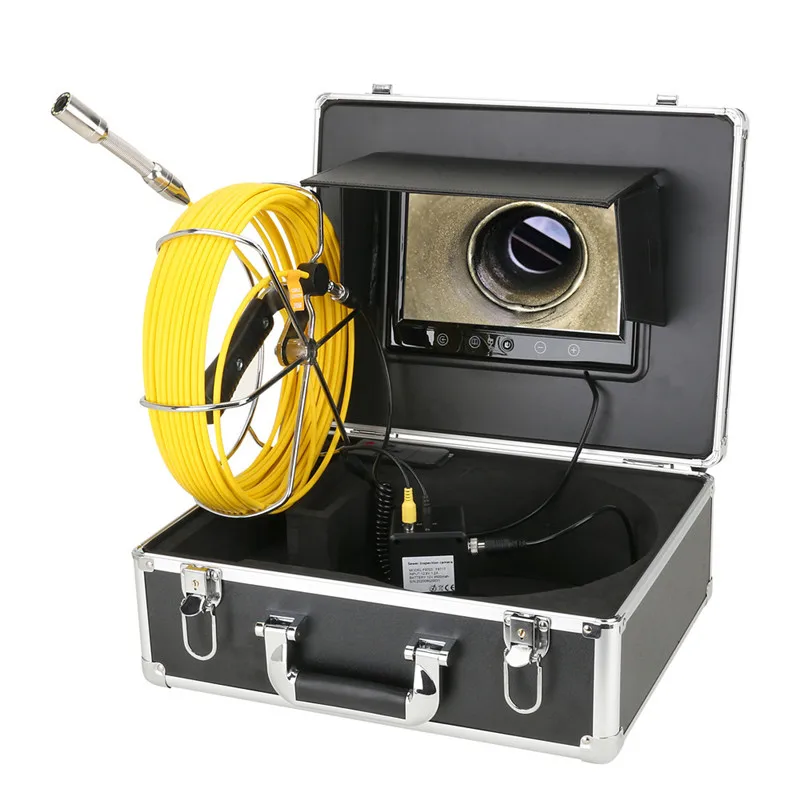 

7 Inch 20M Dual Lens Pipe Endoscope Inspection System Industrial Sewer Camera Used for Pipeline Inspection