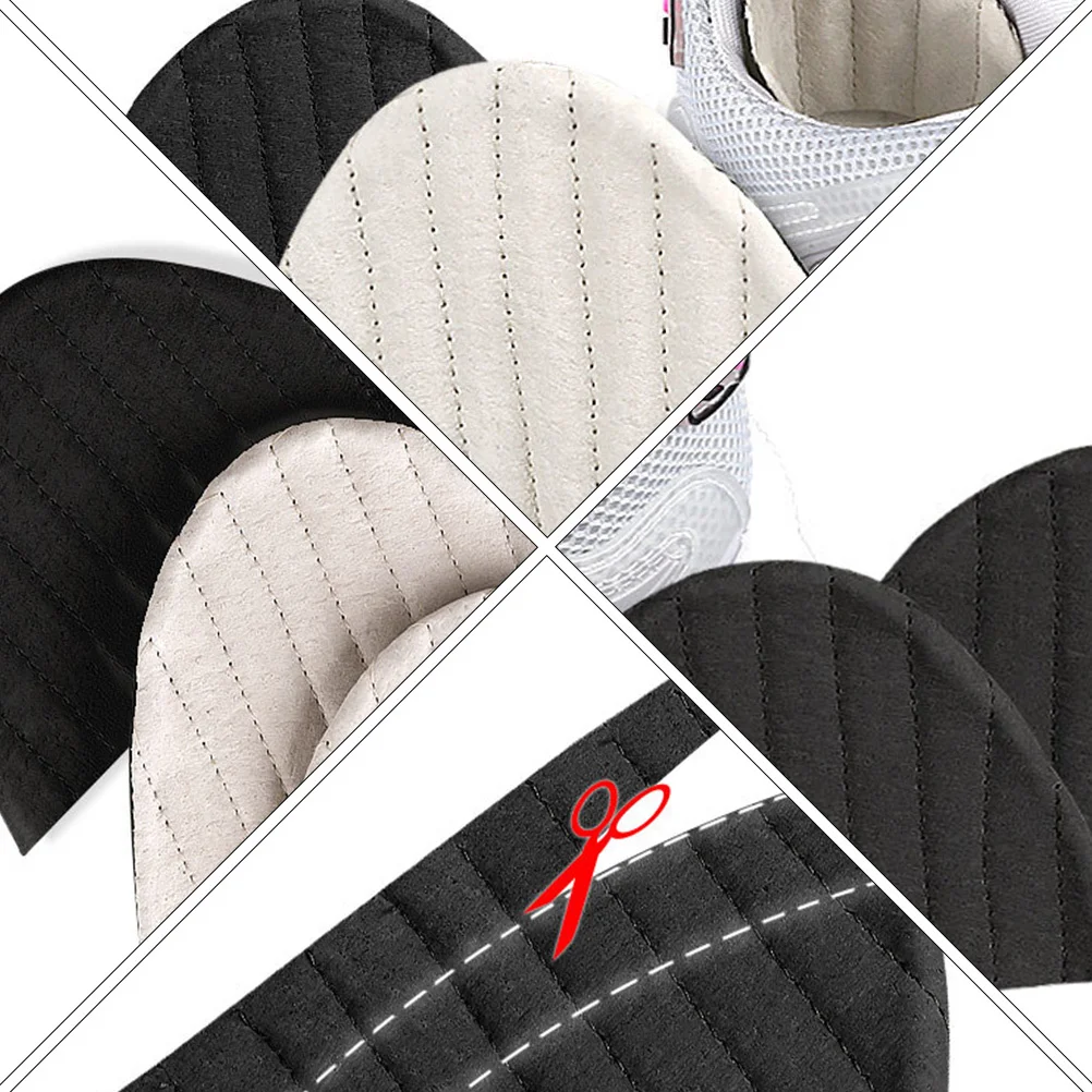 

Shoe Heel Cushion Pads Anti-wear Stickers Foot Care Protector Black Self-adhesive