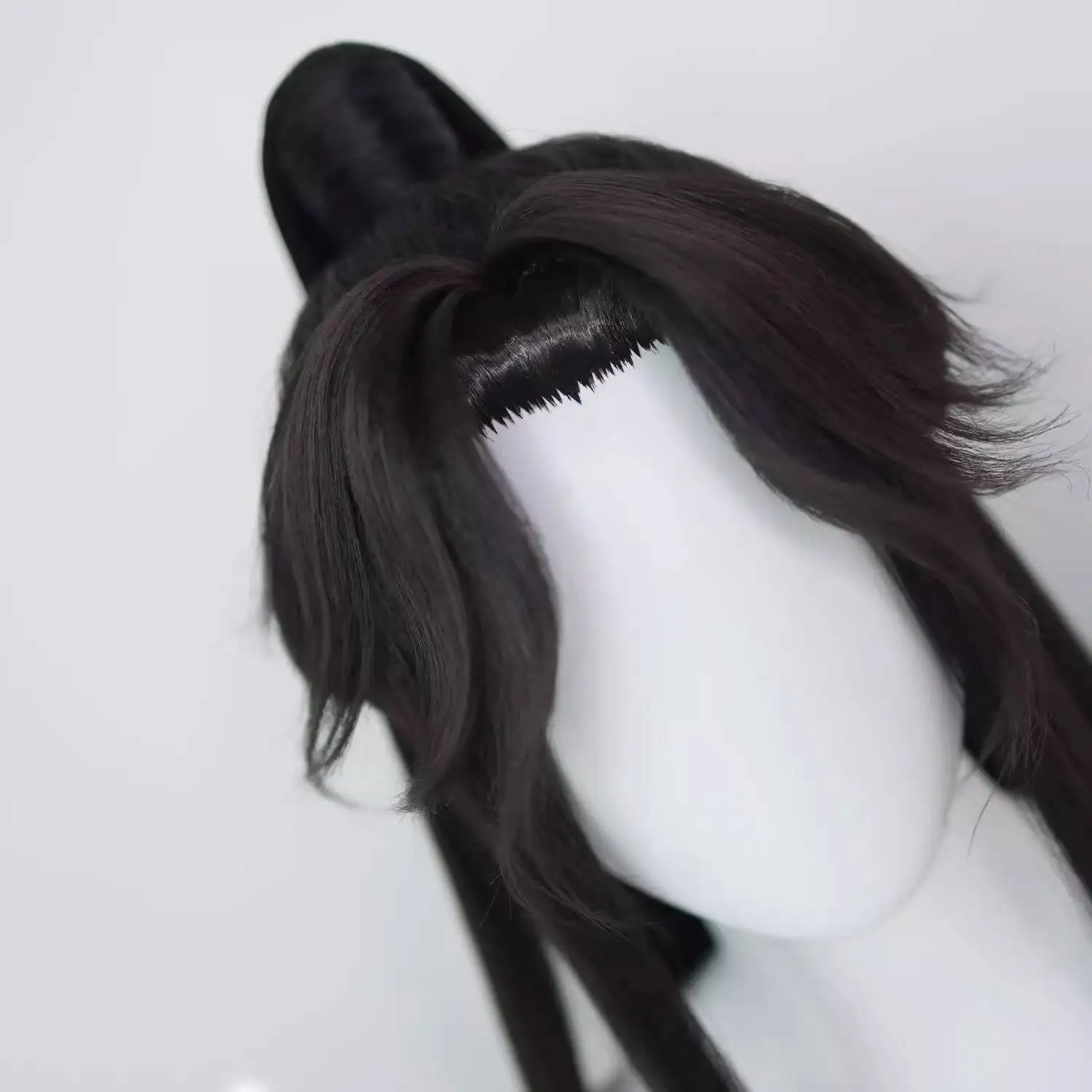 Stile antico Comico Hanfu Montaggio superficiale Modellazione Cos Parrucca Chu Wanning Mu Ziqi Xie Lian Copertura parrucca Coplay Halloween