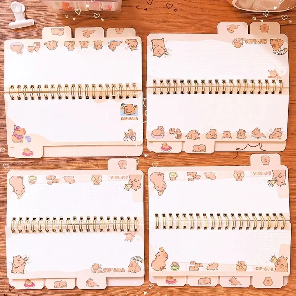 Kawaii Capybara Notebook, Journal portable, Petit bloc-notes, Page de document, Mignon, Mini bloc-notes, Cadeau