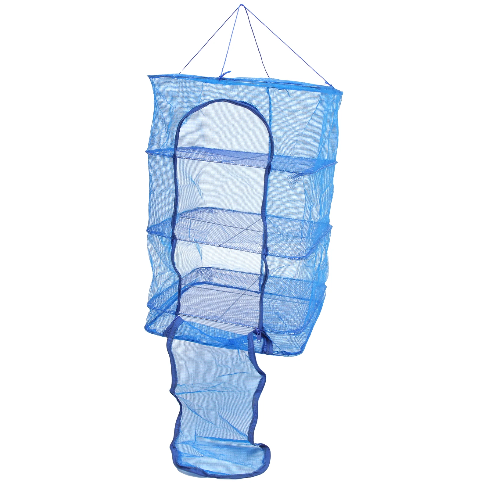 

Folding Drying Mesh Fabric Metal Quick Dry Fish Vegetable Hanging Basket Dryer Fruit Cage Nylon Multi-Layer Net Shrimp Net