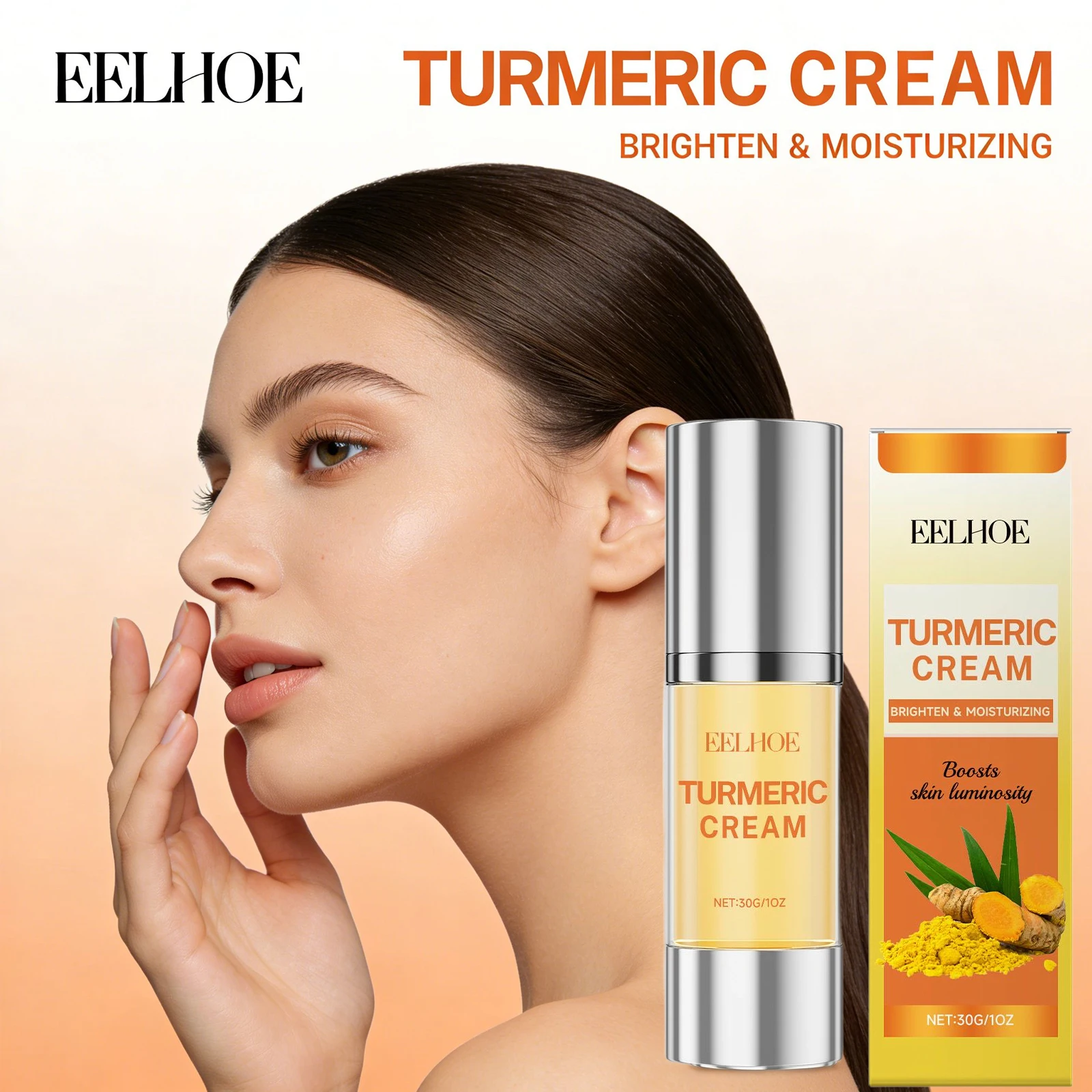 

Крем для лица с куркумой, осветляющий тон кожи, увлажняющий крем для предварительного макияжа, исчезающий тонкие линии, lmprove, тусклость, разглаживающий кожу, уход за кожей