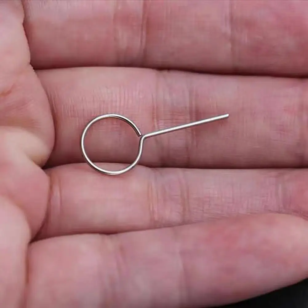 Removedor de tarjeta SIM 20 piezas, antipérdida, Compatible con teléfonos móviles redondos, Pin de tarjeta SIM para tableta