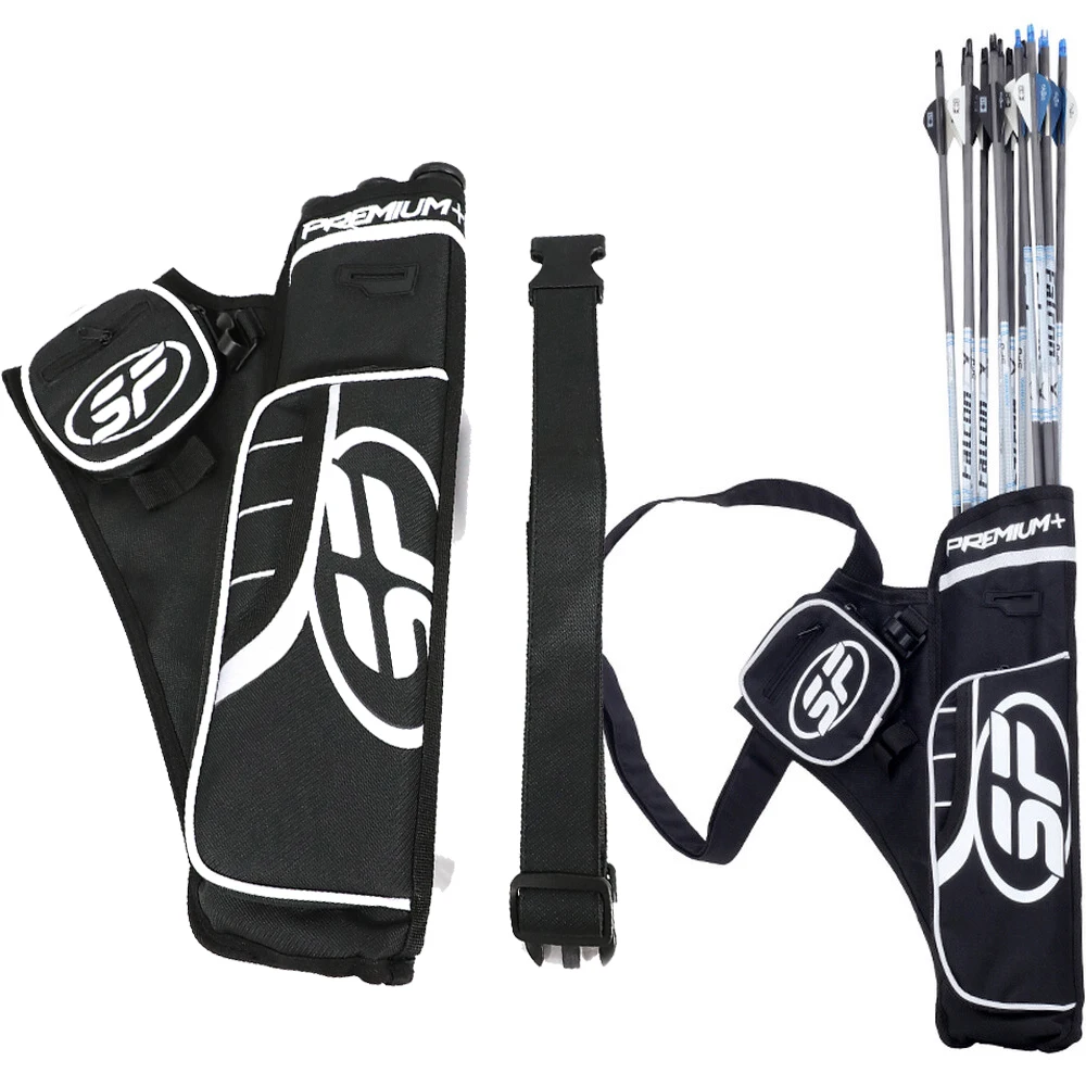 الرماية الثلاثي أنبوب السهم جعبة ألياف النايلون حقيبة متينة يمكن أن تحمل 20-30 السهام في الهواء الطلق مجمع قوس منحني الصيد الرماية Acc