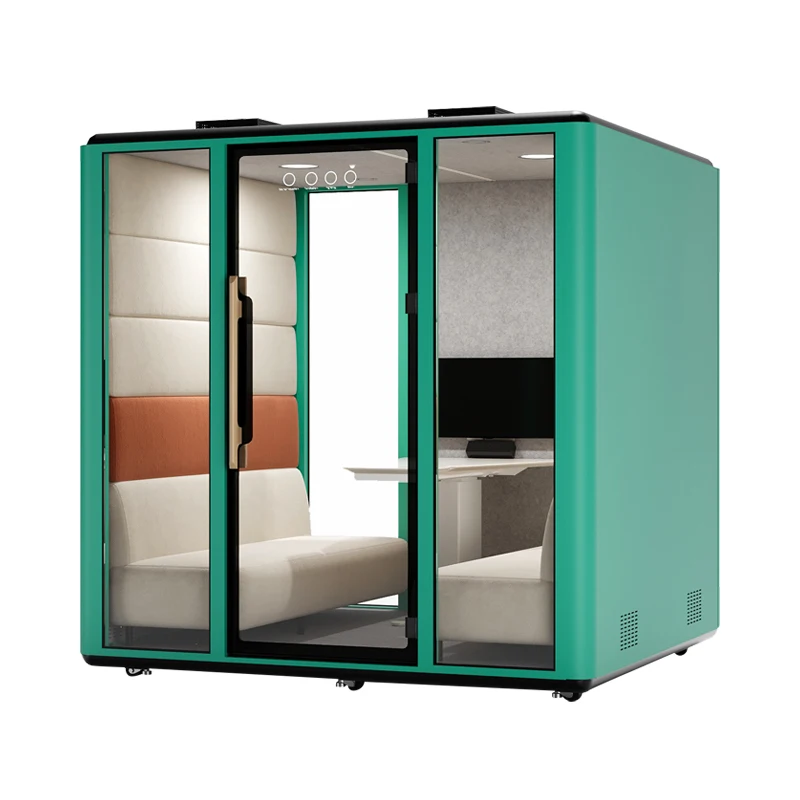 Modern Design Soundproof Office Booth for Telephone Pods with Customizable Desk Furniture
