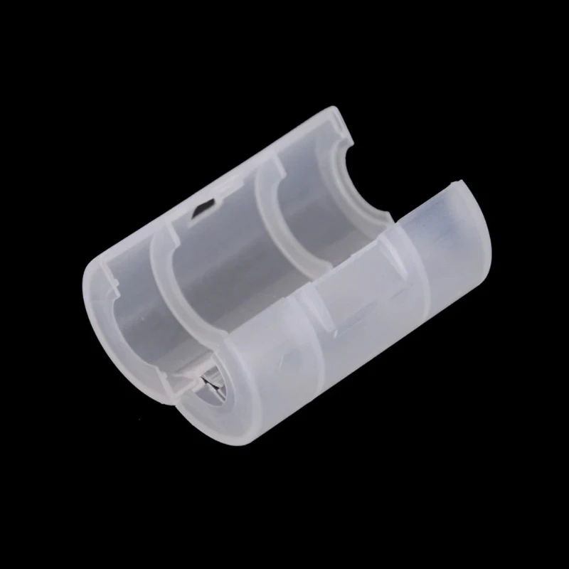 090F 4PCS AA Батарея в размере C Батарея преобразования аккумулятора Пластиковый держатель хранения