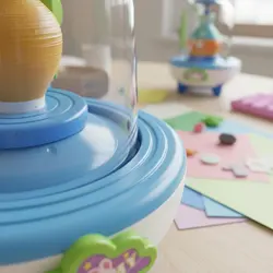 Torno de cerámica manual para niños - kit de manualidades para casa