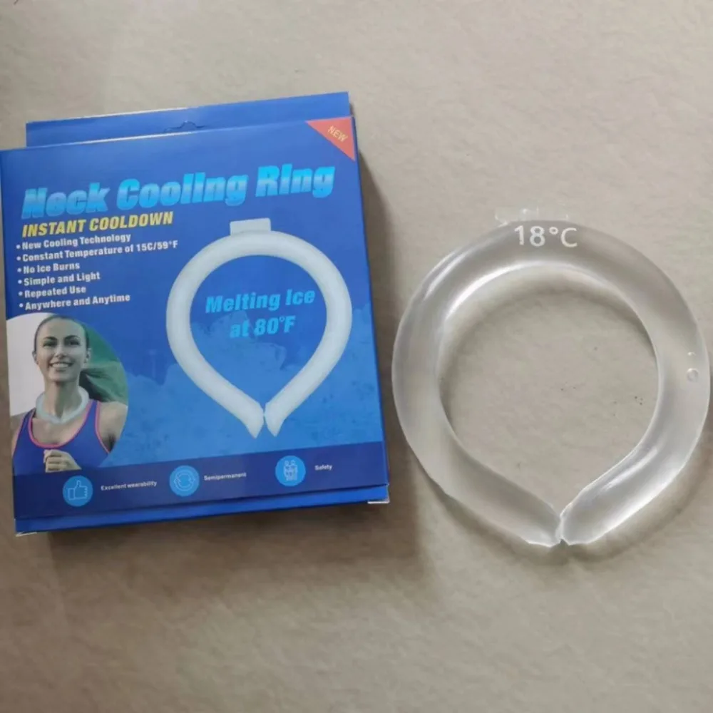 

Reusable Neck Cooling Tube Body Cooling Wearable Ice Pillow Preventing Heatstroke 18 Degrees Natural Freezing Neck Cooler